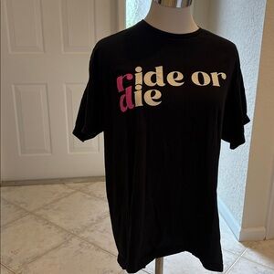Gildan Black Softstyle Ride or Die T-Shirt